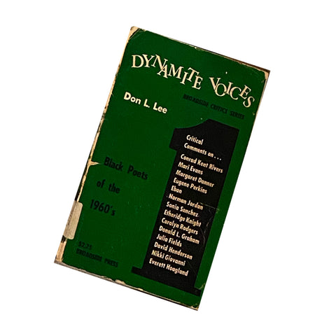 Dynamite Voices I: Black Poets of the 1960's